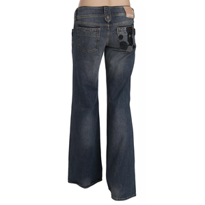 Pantalon en jean déchiré taille haute coupe droite en coton, ample, délavé, respirant, séchage rapide, décontracté, hiver, unisexe - Product Image 4