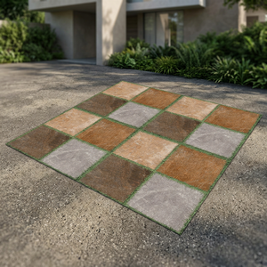 400x400mm Non-Slip Porcelain Heavy Duty Parking Rustic Ceramic 40x40cm Digital Interlocking Anti-Slip Flooring Tiles for Sale - Product Image 1