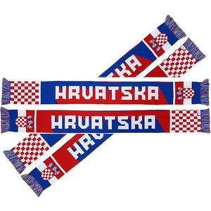 Écharpe unisexe en tricot double couche à motif éventail, accessoire chaud pour supporters d'événements sportifs - Product Image 1