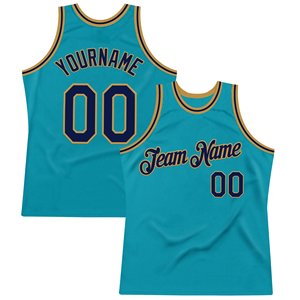 Maillot de basket personnalisé en maille turquoise sublimée avec nom et numéro d'équipe, débardeur sans manches respirant unisexe pour adulte - Product Image 5