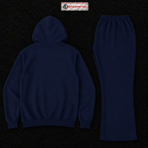 Chándal con Capucha Azul Marino para Hombre, Sudadera Casual de Algodón de Manga Larga con Estampado Frontal y Bolsillos Laterales, Corte Regular, Ropa de Otoño - Product Image 6