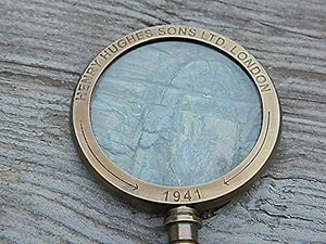 Lupa de Latón Premium de Estilo Antiguo, Lupa de Mano Vintage para Leer Mapas, Libros, Periódicos y Artículos de Colección - Product Image 4