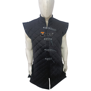Gambesón Medieval, Chaqueta sin Mangas Acolchada y Gruesa, Armadura Larga y Duradera, Cómoda para el Invierno, Adecuada para Disfraces de Caballero y Reenactaciones - Product Image 1