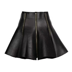 <b>Gothic</b> Leather <b>Skirt</b> Latest Fashion Wear Customized Zipper Premium Quality Plus Size Women's Eco-Friendly <b>Skirts</b> - Product Image 1