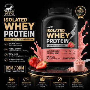 Private Label 90% Plant <b>Protein</b> Isolated Powder WPI Zero Sugar Added Muscle Growth Recovery Supplement - Product Image 1