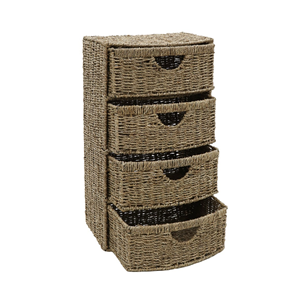 <b>Rustic</b> Natural Seagrass <b>Cabinet</b> Sideboard, Seagrass Drawer For Living Room Eco-Friendly Home Furniture From Vietnam Factory - Product Image 2