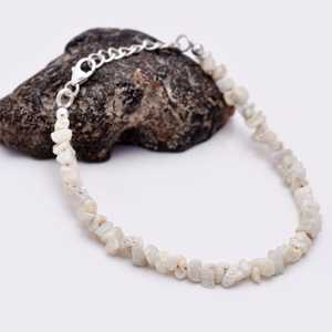 Natural Silverite Smooth Strand Bracelet in 925 Sterling Silver Handmade Gemstone Jewelry Wholesale Fashion Gift for Women - Product Image 2