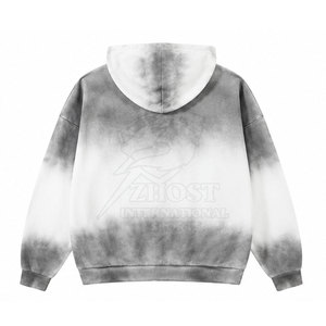 Sudadera con capucha de alta calidad para hombre, estilo oversize con cremallera y hombros caídos, personalizable con marca, venta directa de fábrica. - Product Image 2