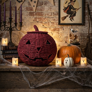 Cesta de calabaza de algas marinas ecológica para decoración de Halloween, decoración para fiestas de Halloween, venta al por mayor desde Vietnam - Product Image 5