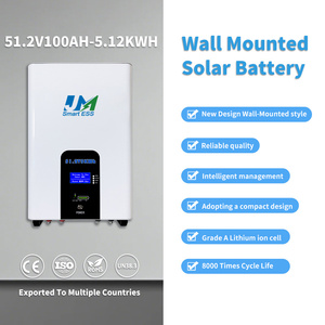Batterie de stockage d'énergie domestique murale LiFePO4 48V 100Ah avec CAN séparé, <span class=keywords><strong>service</strong></span> OEM/ODM JM Factory, pour système solaire 10-20kW - Product Image 2