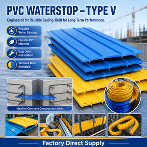 Economy ST Type Sofuco PVC Water Stop <b>Bar</b> for Construction Joints with Tensile Strength 12-18 MPa Pool Hotel Use <b>V</b>-Shape Design - Product Image 1