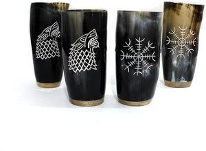 Jarra de Cuerno de Búfalo de Alta Calidad, Estilo Vikingo, para Beber Cerveza, Diseño Creativo, Apta para Lavavajillas y Microondas, Ideal para Regalo - Product Image 3