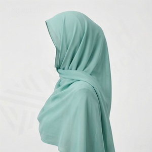 Pañuelo de Algodón Voile para Mujer Musulmana, 110x110cm, Venta al por Mayor, Chal Cuadrado, Hiyab, Pañuelos Tradicionales, Chales Suaves - Product Image 3