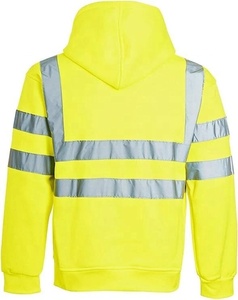 Sudadera de Seguridad Impermeable de Alta Visibilidad, Ropa de Trabajo Reflectante con Cierre, Uniforme de Seguridad, Chaqueta Industrial de Manga Larga de Poliéster para Hombre - Product Image 4