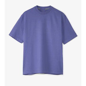 T-shirt en coton à manches courtes pour homme, col rond, coupe classique, couleur unie, jersey décontracté, t-shirt uni - Product Image 1