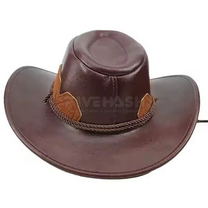 หมวกขี่ม้าหนังแท้สำหรับผู้ชายและผู้หญิง ผลิตในปากีสถาน คุณภาพเยี่ยม - Product Image 4