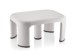Modern <b>Plastic</b> <b>Stool</b> Lightweight Home Furniture for Living Room and Apartment Use Minimalist Design Beige Color - Product Image 2