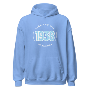Unisex <b>Light</b> Blue Hoodie <b>Circle</b> Embroidered Graphic Pullover Fleece Sweatshirt Long Sleeve Casual Winter Apparel - Product Image 1