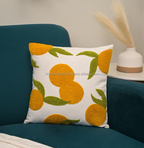 Custom Sun Tufted Pillow <b>Cover</b> Handmade 18x18 <b>Cushion</b> Floor Pillow <b>Cushion</b> <b>Boho</b> Chenille Tufting for Sofa Premium Throw Pillow - Product Image 5