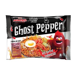 MAMEE MONSTER X DAEBAK al por mayor, fideos instantáneos de res con bajo contenido en sodio, sabor exótico a pollo picante, Ghost Pepper extra picante 15% - Product Image 2