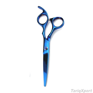 Kit de Tijeras de Barbería Profesionales de la Mejor Calidad, Recubiertas de Titanio Azul, Kit de Barbería Negro para Salón y Uso Personal - Product Image 2