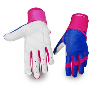 SAAR INDUSTRIES Gants de frappeur de baseball en cuir véritable personnalisés professionnels durables pour une prise en main avec couleur et logo personnalisés - Product Image 1