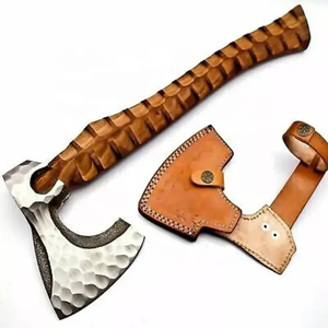 ขวานโทมาฮอว์กทำมือ LEGACY BLADES พร้อมด้ามไม้ ใบมีดเหล็กตีขึ้นรูป ปลอกหนัง เครื่องมือเอาตัวรอดกลางแจ้ง - Product Image 1