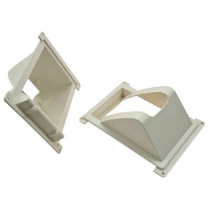 Capot de ventilation en plastique angulaire pour conduits d'air |   Bride d'échappement murale moulée par injection sur mesure |   Boîtier de ventilation pour machines industrielles - Product Image 5