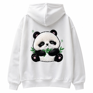 เสื้อฮู้ดดี้สีขาว SINEWY แบบยูนิเซ็กซ์ ทรงปกติ สวมใส่สบาย เหมาะสำหรับฤดูหนาว พิมพ์ลายดิจิทัล เป็นมิตรต่อสิ่งแวดล้อม - Product Image 3