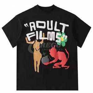 Camiseta de Manga Corta con Estampado Puff, Ajustada, de Buena Calidad, al por Mayor, Última Llegada, Camiseta Personalizada con Estampado Puff para Hombre - Product Image 1