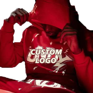 Conjunto de 2 Piezas de Sudadera con Capucha y Pantalones Deportivos Casuales de Algodón Ligero Lavado al Ácido, Estilo Vintage, para Hombre - Product Image 2