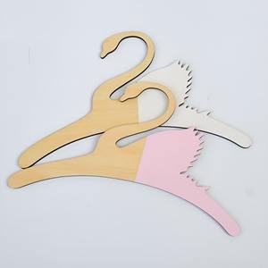 Customization MDF Wooden Swan Shape Children's Clothes Hanger Creative Home Children's Room Clothes Hanger - Product Image 2