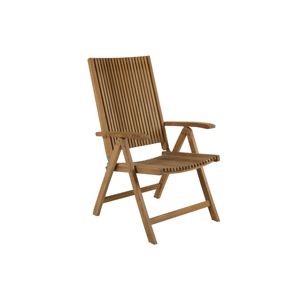 Chaise de salle à manger inclinable d'extérieur en teck massif, pliable, écologique, imperméable, durable et moderne de qualité supérieure pour la maison - Product Image 1