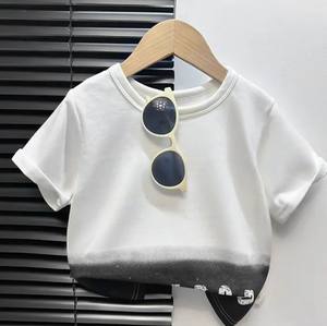 Camiseta Infantil Nueva para Niños y Niñas, Verano, Manga Corta, Cuello Redondo, 100% Algodón, Anti-Encogimiento - Product Image 4
