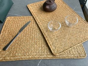 Set de table rectangulaire en bambou |   Tapis de table tissé à la main, design classique, artisanal, durable et écologique, pour la maison et les restaurants, Orion Handicraft - Product Image 4