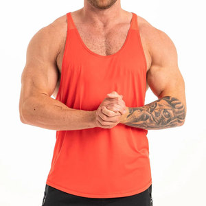 Camiseta sin mangas de tela de malla de algodón, de secado rápido, anti-bolitas, de corte largo y holgado, transpirable, para deporte, precio bajo, para pedidos al por mayor, de fabricante - Product Image 4