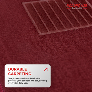 Alfombrillas de Coche ROADPOWER (RP-MAT-032) Premium de 3 Piezas, Duraderas, Diseño de Fácil Instalación, Construcción de Alfombra Premium y Refuerzo en el Talón - Product Image 6