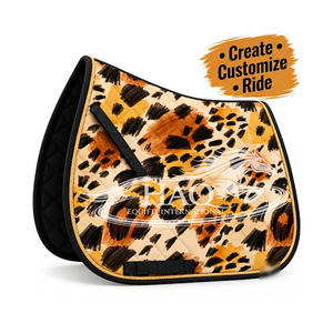 Tapis de selle personnalisés avec logo pour l'équitation, dressage western, antidérapants, respirants, ensembles de tapis de selle OEM, vente en gros - Product Image 1