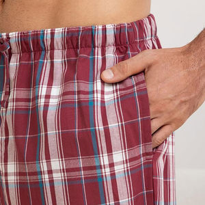 ชุดนอนผู้ชาย ชุดนอนสองชิ้นพร้อมเสื้อเชิ้ต ชุดนอนลำลองผู้ชาย แขนยาว ผ้าไหมซาติน - Product Image 4