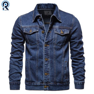 Veste en jean pour homme sur mesure OEM, effet délavé, en coton, coupe oversize, style vintage, en gros - Product Image 6