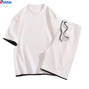 Conjunto de Camiseta de Manga Corta para Hombre, Personalizado, Verano, Tendencia, Cuello Redondo, Informal, Deportivo, con Estampado Personalizado - Product Image 1