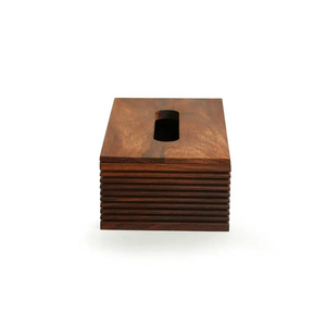 Porte-rouleau de papier toilette et boîte à mouchoirs en bois écologique par Perfect Enterprises - Product Image 4