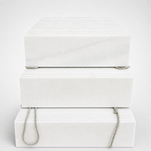 Dalles de marbre en calcite naturelle 100% blanches laiteuses, traitées en usine, polies, finies à la pierre, imperméables, durables et écologiques - Product Image 6