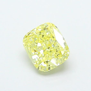 Bijoux fins élégants, diamant de laboratoire jaune vif taille coussin, éclatant et luxueux, certifié CVD, pierre précieuse en vrac - Product Image 5