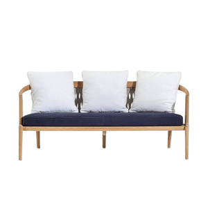 OFERTA ESPECIAL Sofá de Jardín de Tres Plazas, Sofá para Sala de Estar con Estructura de Madera y Cojín Cómodo, la Mejor Calidad - Product Image 2