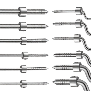 Juego de 12 Osteótomos Manuales para Separación Ósea, Puntas Rectas y Anguladas Convexas, con Tope de Ajuste Tipo L, Kit de Implantes Quirúrgicos Dentales - Product Image 2
