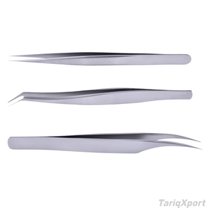 Juego de Pinzas Profesionales de Acero Inoxidable para Pestañas, Herramientas de Precisión para Aplicación de Pestañas Postizas, Diseño de Punta Suave - Product Image 6