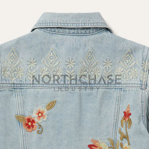 Veste en jean pour homme, personnalisable avec logo, 100% coton, respirante, écologique, haute qualité, pour usage extérieur, vente en gros - Product Image 5