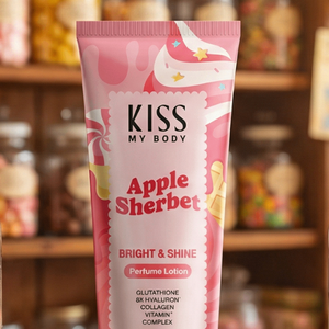คิส มาย บอดี้ ไบรท์ แอนด์ ไชน์ เพอร์ฟูม โลชั่น แอปเปิ้ลเชอร์เบท 200 กรัม กลิ่นหอมเย้ายวนใจ ผสมผสานความหอมหวานของแอปเปิ้ลและราสเบอร์รี่ - Product Image 4