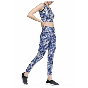 Servicio OEM, Conjuntos de Yoga Deportivos con Logotipo Personalizado al por Mayor, Ropa Deportiva Sólida, Transpirable, de Secado Rápido, Conjunto de Leggings y Sujetador Deportivo para Mujer - Product Image 4